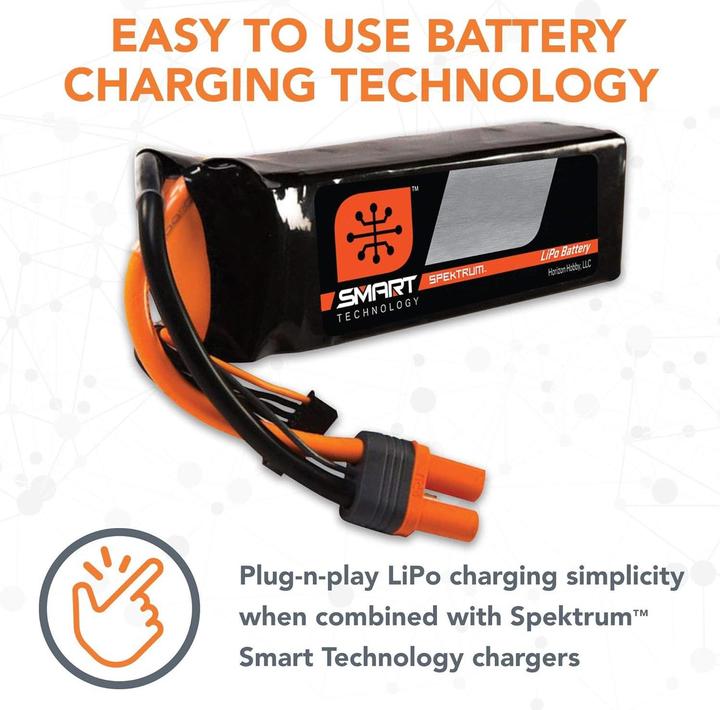 Image du produit Spektrum 5000mAh 6S 22.2V 50C Smart LiPo Batterie IC5 (22.20 V, 5000 mAh)
