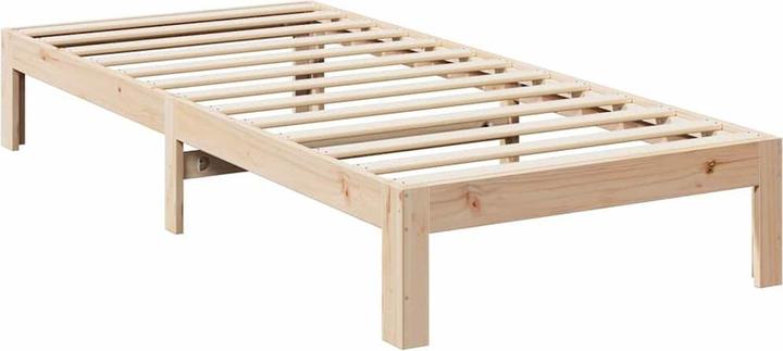 Produktbild vidaXL Massivholzbett ohne Matratze Weiss 180x200 cm Kiefernholz Bettrahmen (180 x 200 cm)