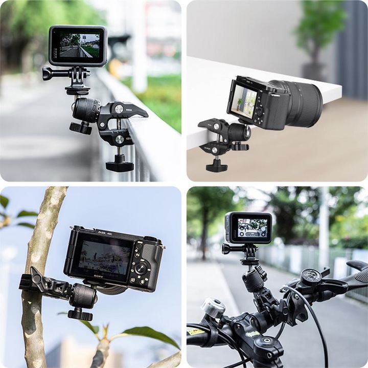 Actual product image Ulanzi R099 Clamp with ball joint (Spherical head)