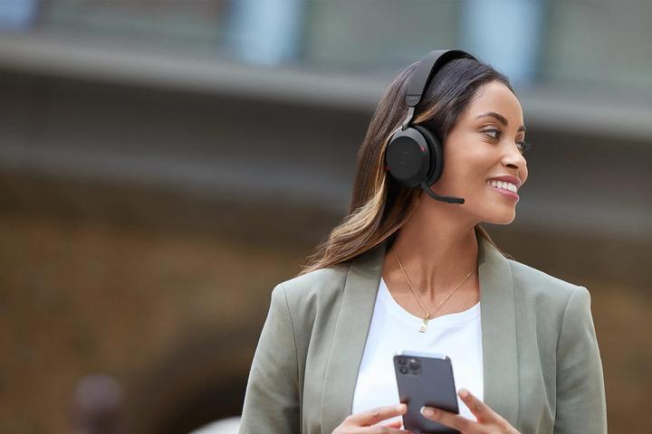 Produktbild Jabra Evolve2 75 Duo MS (Kabelgebunden, Kabellos, USB-C, Microsoft Teams)