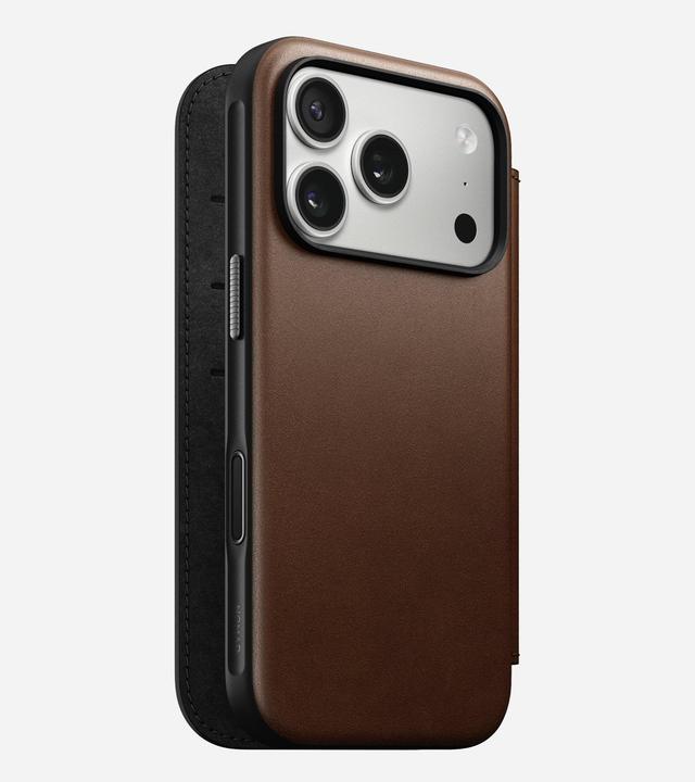 Produktbild Nomad Modern Leather Folio - Lederhülle für das iPhone (Apple iPhone 17 Pro)