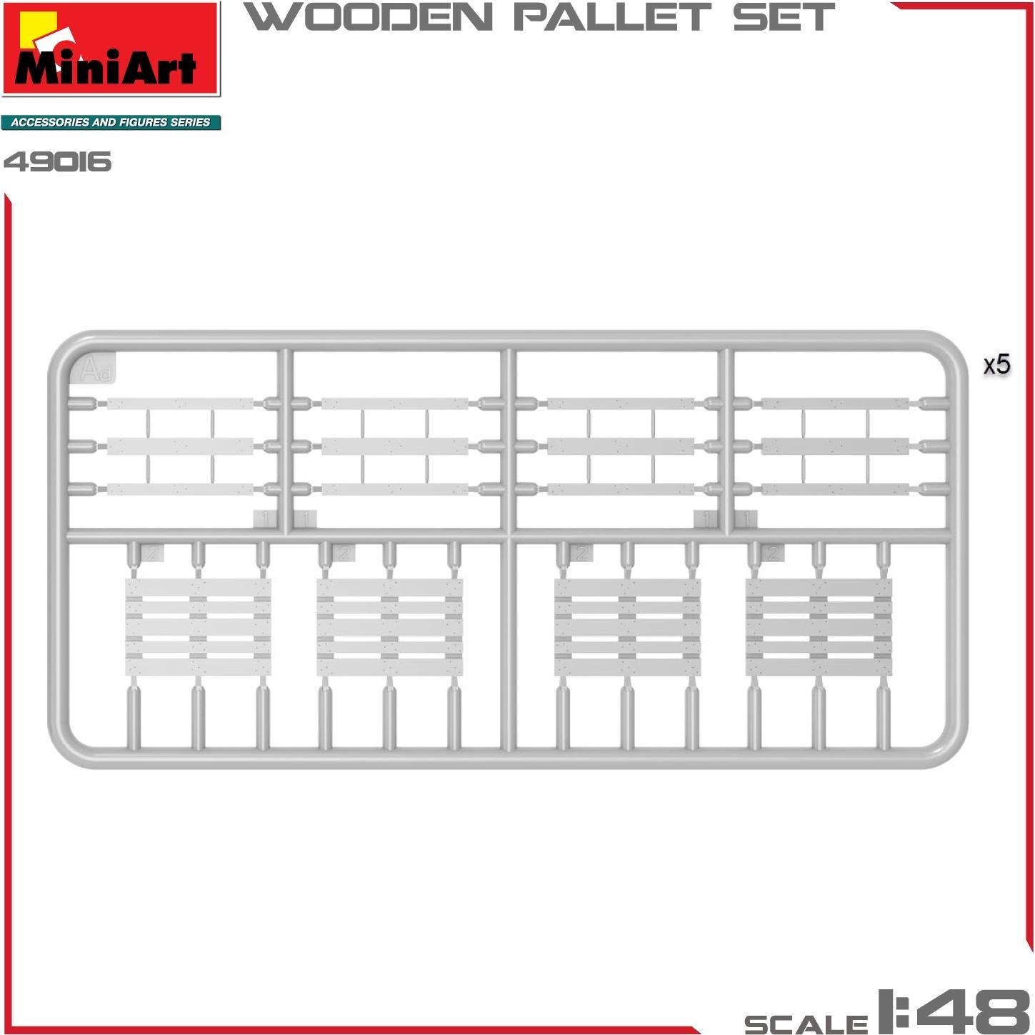 Thumbnail - Other Miniart 1:48 - Wooden Pallet Set