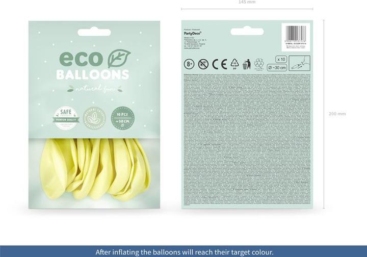Actual product image Partydeco Eco Balloons Cream Pastel (10 x)