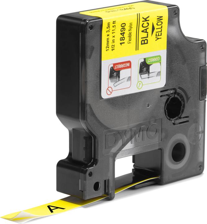 Produktbild Dymo 12mm Nylon Schriftband (1.20 cm, Gelb)