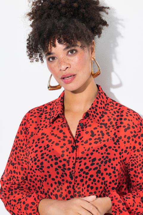 Image du produit Miamoda Bluse, A-Linie, Chiffon, Punkte/floral (50)