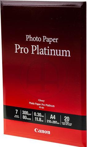 Produktbild Canon PT-101, Photo Paper Pro Platinum (300 g/m², A4, 20 x)