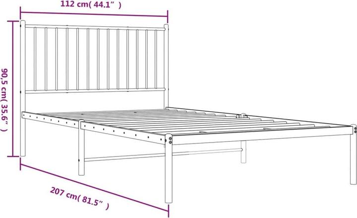 Image du produit vidaXL Bettgestell (107 x 203 cm)