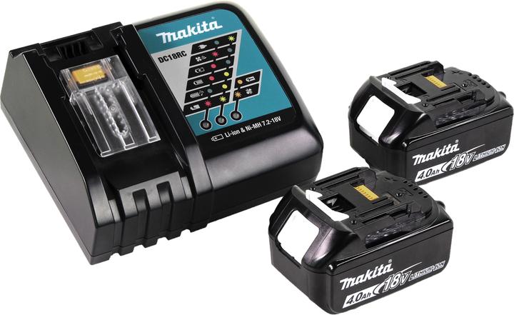 Productafbeelding Makita DUB 184 RM Accu blazer 18 V Brushless + 2x accu 4.0 Ah + lader (Oplaadbare batterij, Bladblazer)