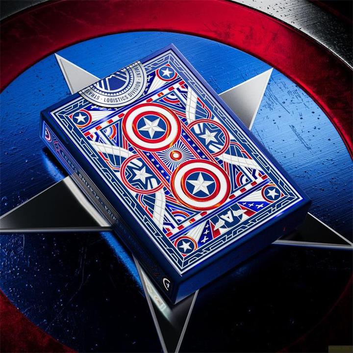 Actual product image Theory11 Captain America Spielkarten Patriotic Design (English)