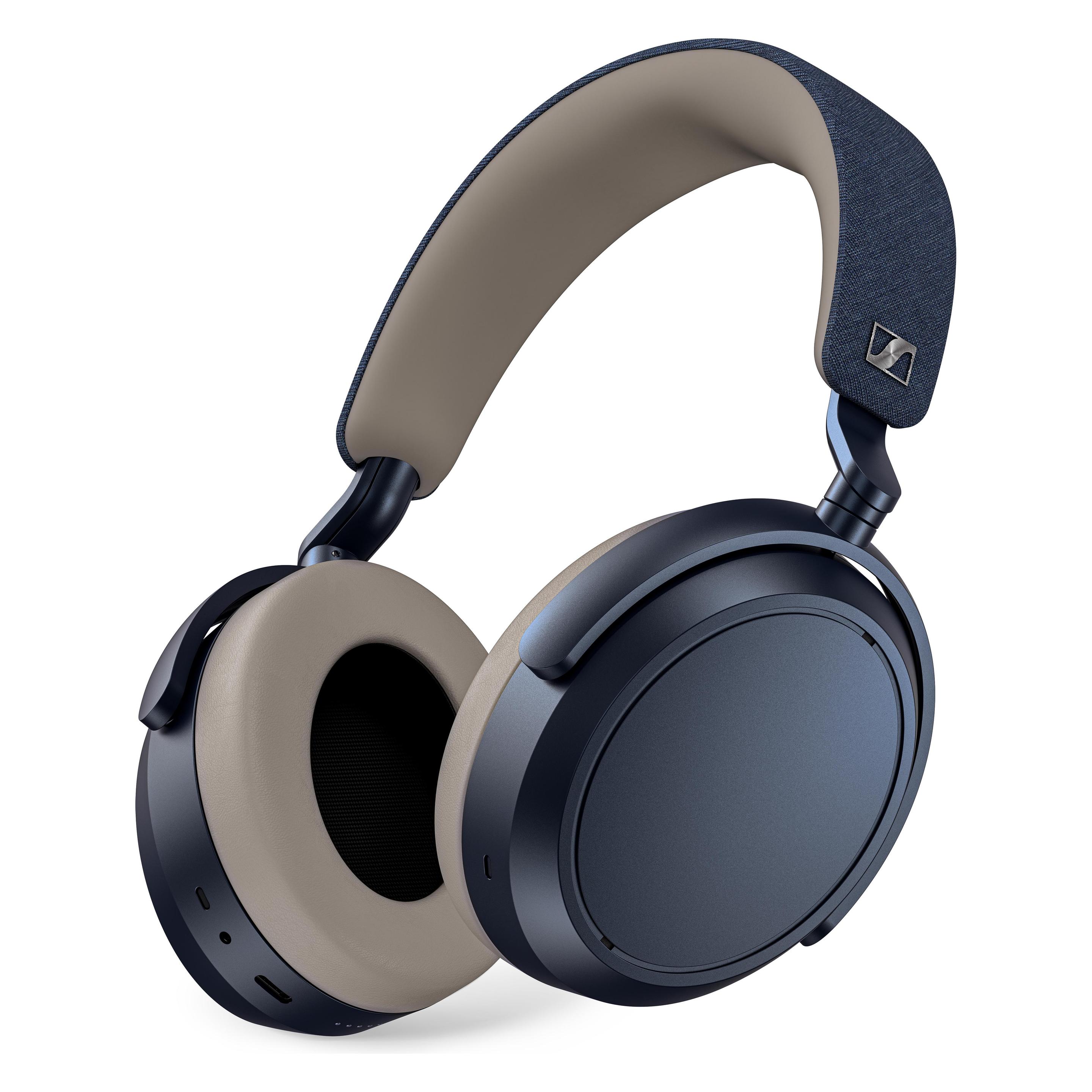 Sennheiser Momentum 4 Wireless (Aktive Geräuschunterdrückung, 60 h, Kabelgebunden, Kabellos), Kopfhörer, Blau