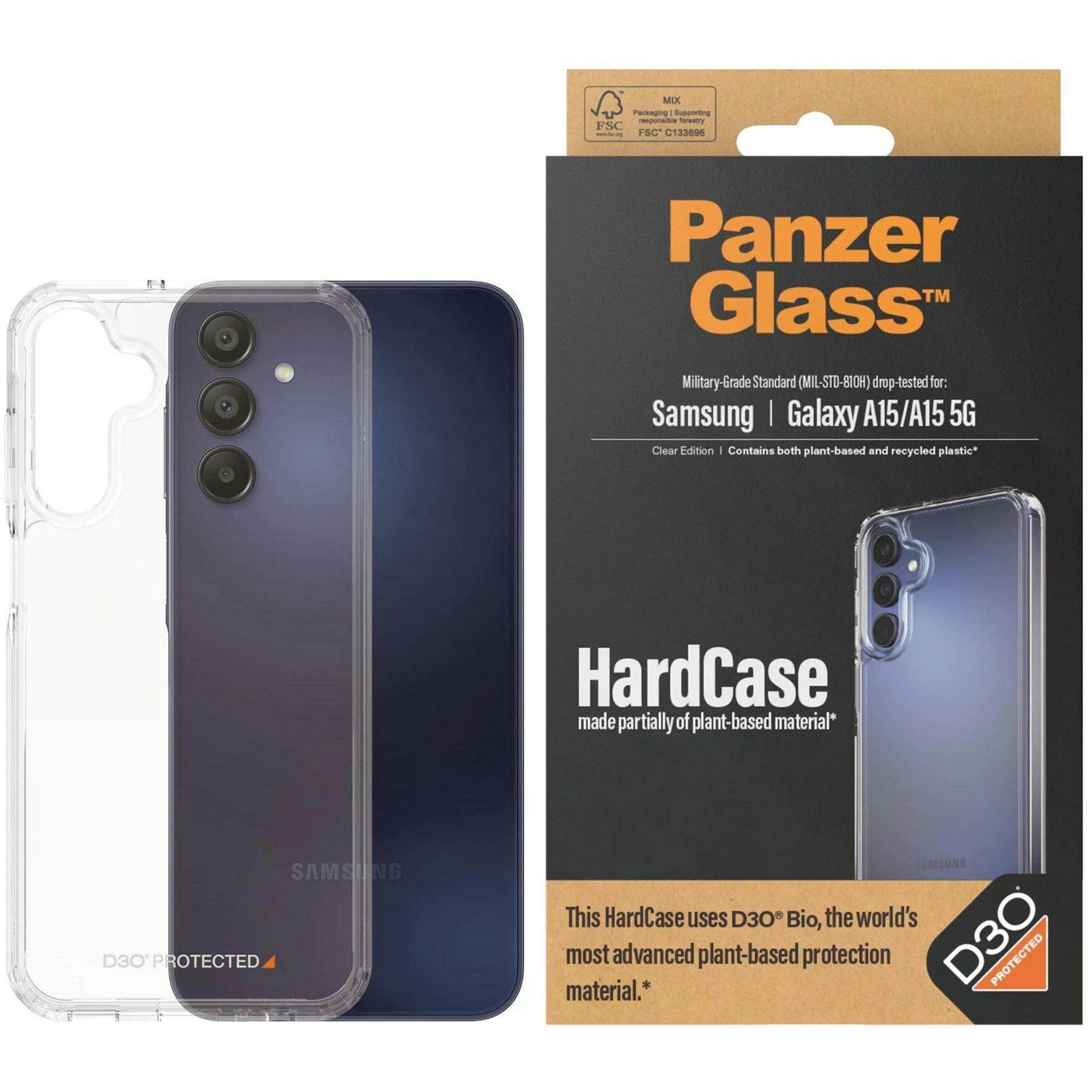 PanzerGlass HardCase (Samsung Galaxy A15 5G, Samsung Galaxy A15), Smartphone Hülle, Transparent