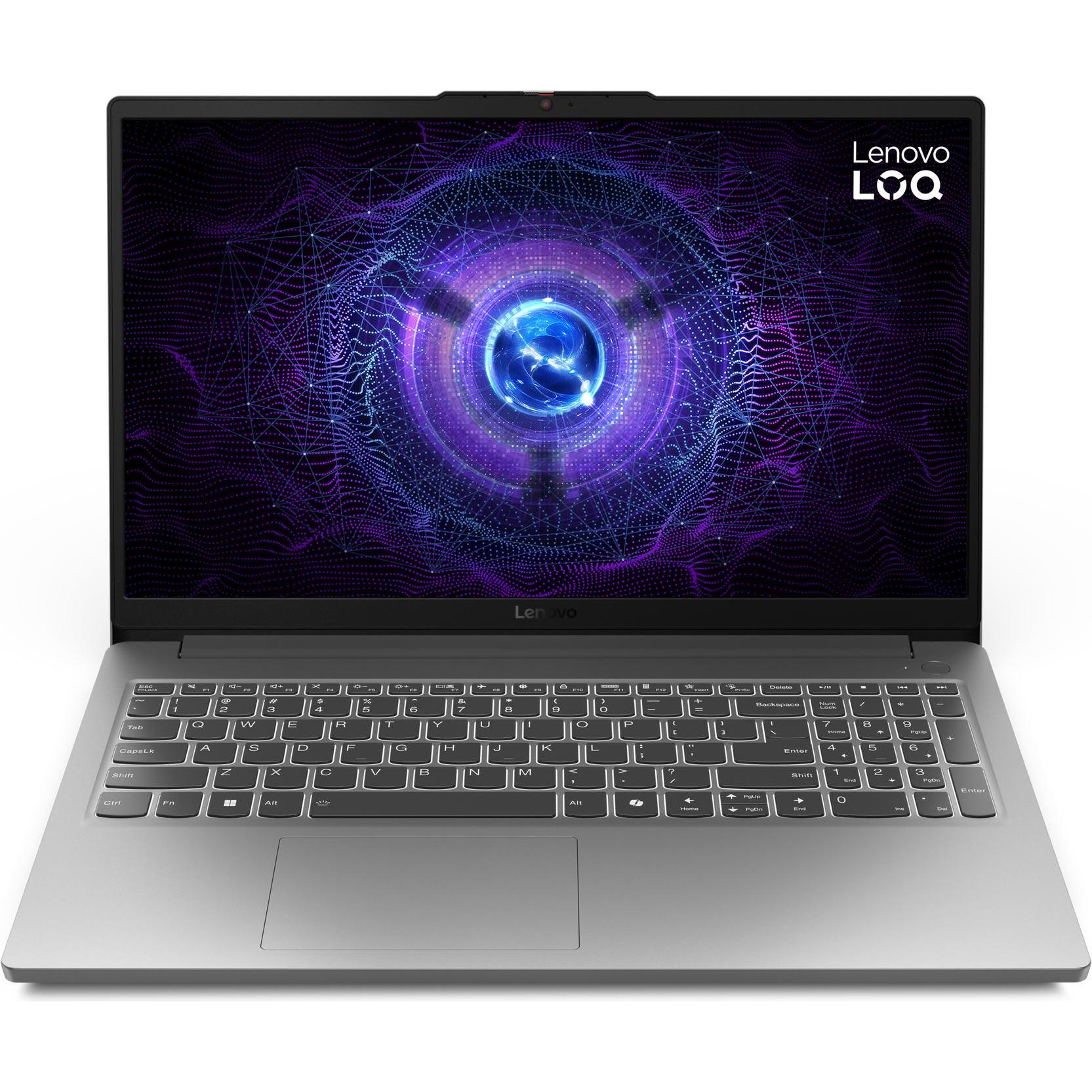 Lenovo Loq (15.60", Intel Core i5-12450HX, 16 GB, 512 GB, Eng. Int.), Notebook, Grau