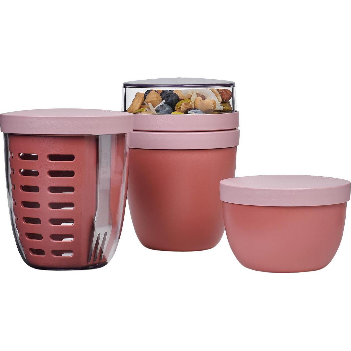 Thumbnail - Mepal Lunchpot, Fruitpot und Snackpot Ellipse, Lunchbox, Rosa