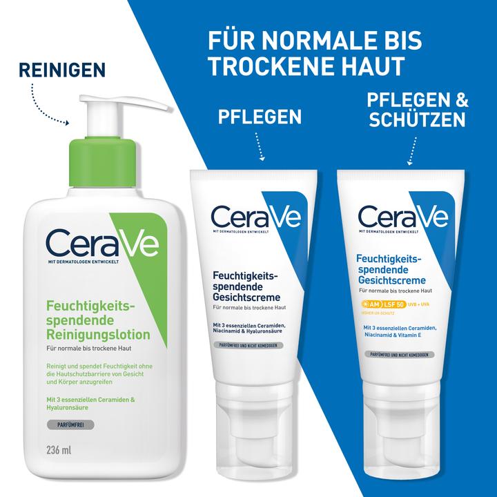 Actual product image CeraVe Moisturizing Facial Lotion (52 ml, 24h cream, SPF 50)