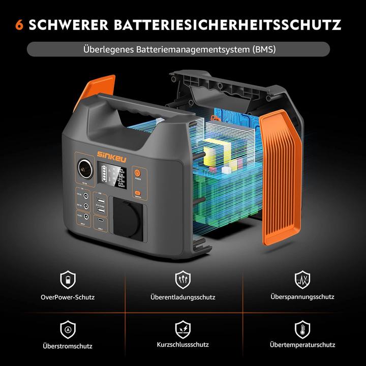 Produktbild SinKeu Tragbare Powerstation (296 Wh, 2.95 kg)