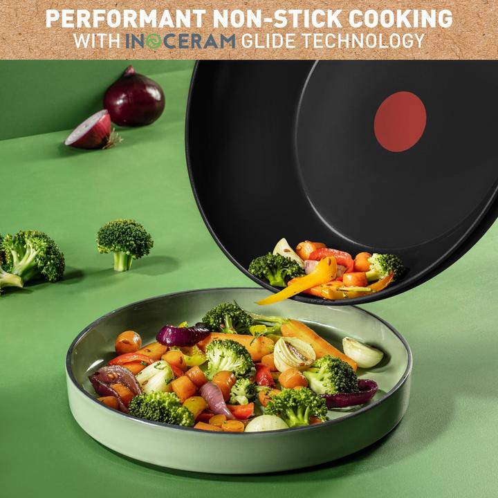 Produktbild Tefal Renew Black Keramische Wokpan - 28 cm - Inductie (Wok Pfanne, Aluminium, 28 x 10.05 cm)