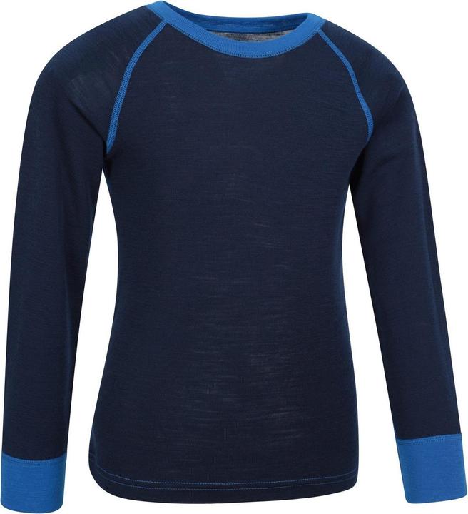 Actual product image Mountain Warehouse Childrens/Kids Merino II Round Neck Base Layer Top (146, 152)