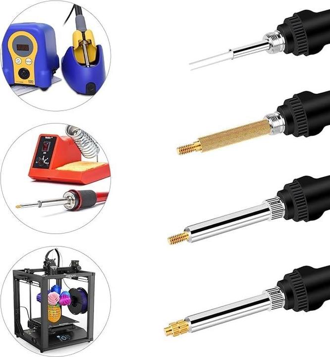 Actual product image Purecrea Soldering iron Melting aid Threaded inserts Insert M2-M8