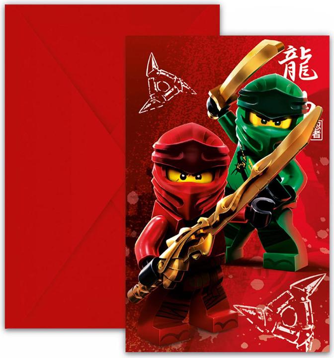 Produktbild Procos Einladungen LEGO Ninjago - 6 Stk (6 Stück)