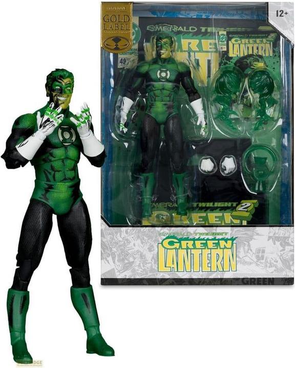 Actual product image McFarlane DC Multiverse Cover Recreations figurine Green Lantern (Emerald Twilight) (Gold Label) 18