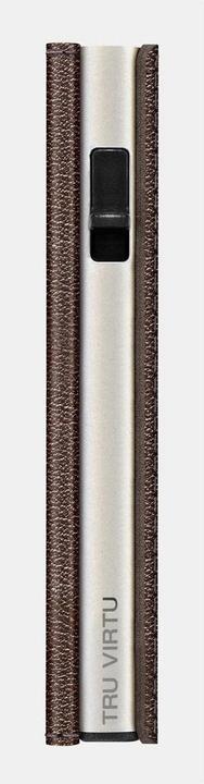Immagine prodotto Tru Virtu Portafoglio Click & Slide Sleek Nappa Marrone/Argento