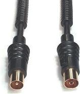 Actual product image E+P AB 301 G. Connector 1: coax, Connector 2: coaxial, Coating connection terminals: Gold. Kab (95 dB, Antenna cable)