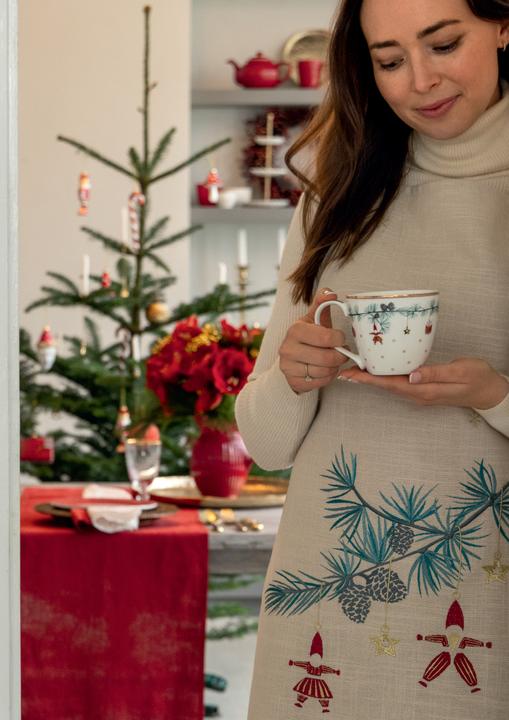 Actual product image Greengate Juana Servierplatte oval small white 15x24cm