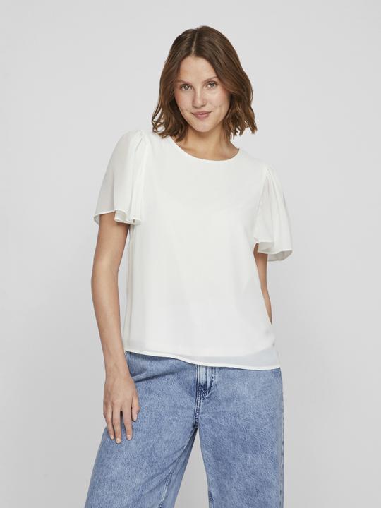 Actual product image Vila Round neck top with short sleeves (36)