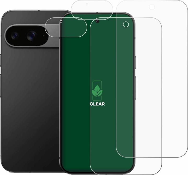 Actual product image ScreenLeaf Protective film sustainable screen protector screen protector film clear transparent (2 pcs., Google Pixel 9)