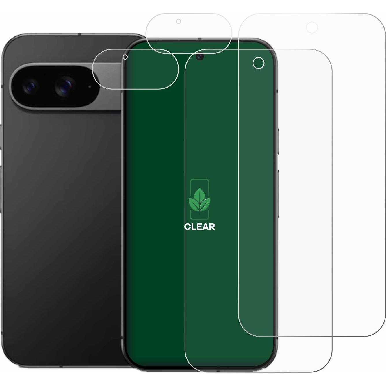 Thumbnail - ScreenLeaf Schutzfolie nachhaltiger Displayschutz Displayschutzfolie Folie Klar Transparent (2 Stück, Google Pixel 9), S...