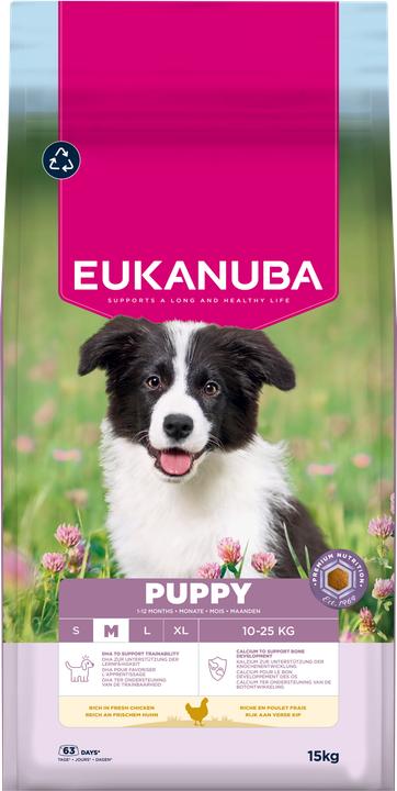 Produktbild Eukanuba Puppy Medium Breed Huhn (Junior, 1 Stk., 15000 g)