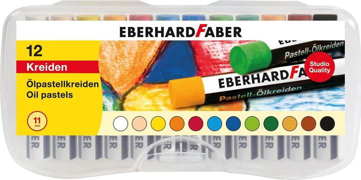 Produktbild EberhardFaber Ölpastellkreide 12er Plastikbox (12x)