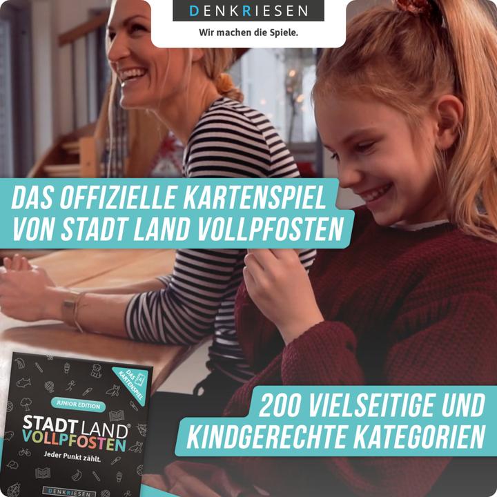 Actual product image Denkriesen Stad Land Vollpfosten - Card game Junior Edition (d) (German, 3 - 6 Players)