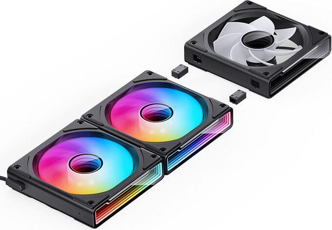 Produktbild Jonsbo ZK-120BR 3in1 Lüfter - A-RGB, schwarz Reverse (120 mm, 3 x)