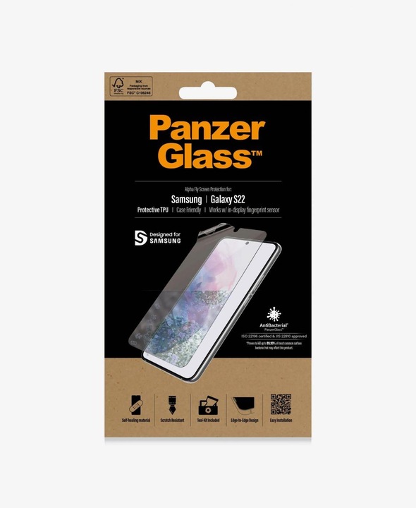 Actual product image PanzerGlass Case Friendly (1 Piece, Samsung Galaxy S22+)