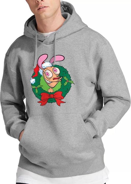 Produktbild Ren & Stimpy Kapuzenpullover weihnachtliches Design (M)