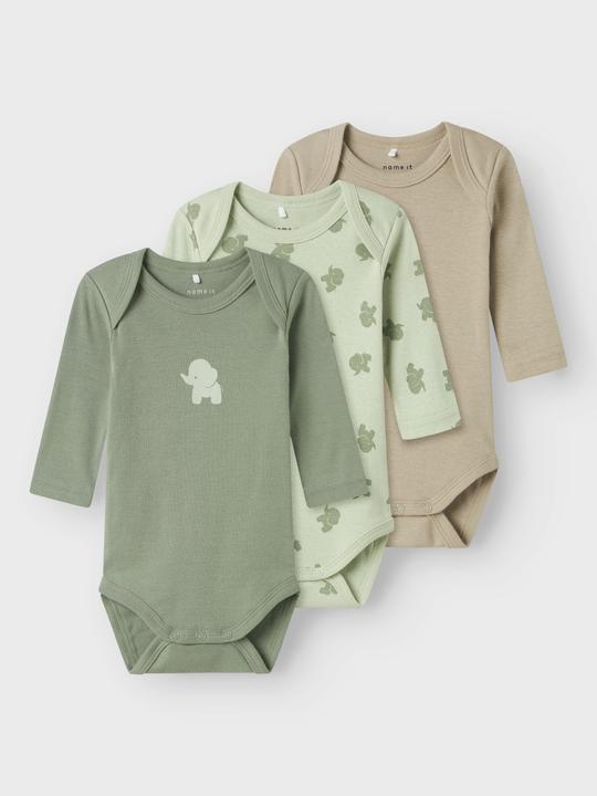 Produktbild Name it Nbmbody 3p Ls Sea Foam Elephant Noos (86)