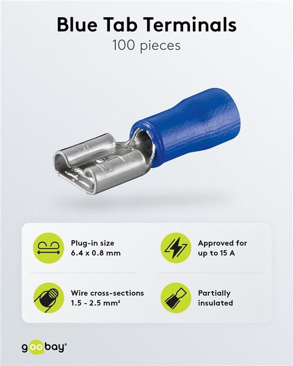 Produktbild Goobay Flachsteckhülse, Blau