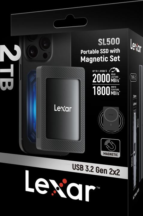 Image du produit Lexar SL500 mit MagSafe Sleeve (2000 Go)