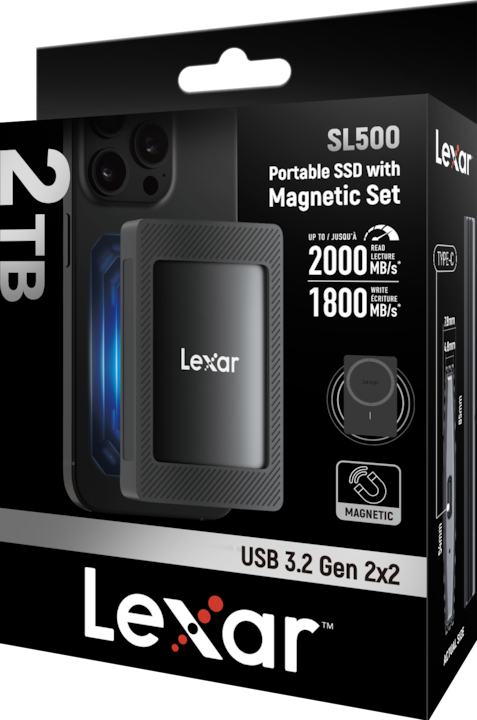 Actual product image Lexar SL500 mit MagSafe Sleeve (2000 GB)