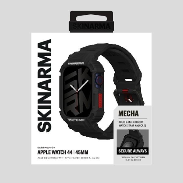 Produktbild Skinarma Band+Case Mecha 2in1 Apple Watch 45/44mm black (Kunststoff, Silikon)