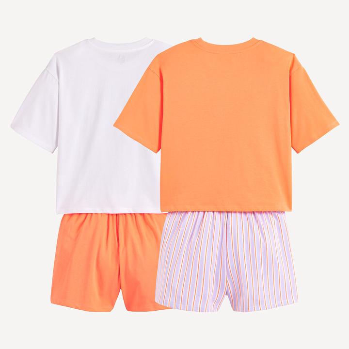 Produktbild La Redoute Collections 2er-Pack Kurzpyjamas (152)