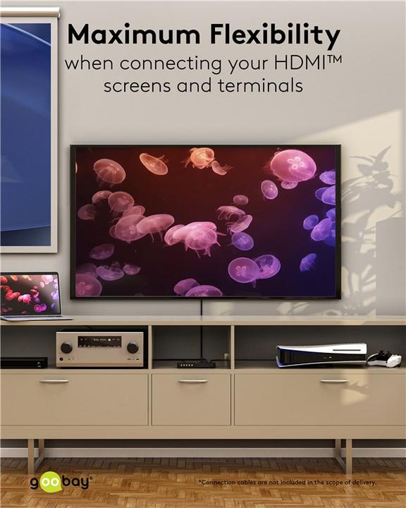 Immagine prodotto Goobay Switch a matrice HDMI da 4 a 2 4K @ 60 Hz