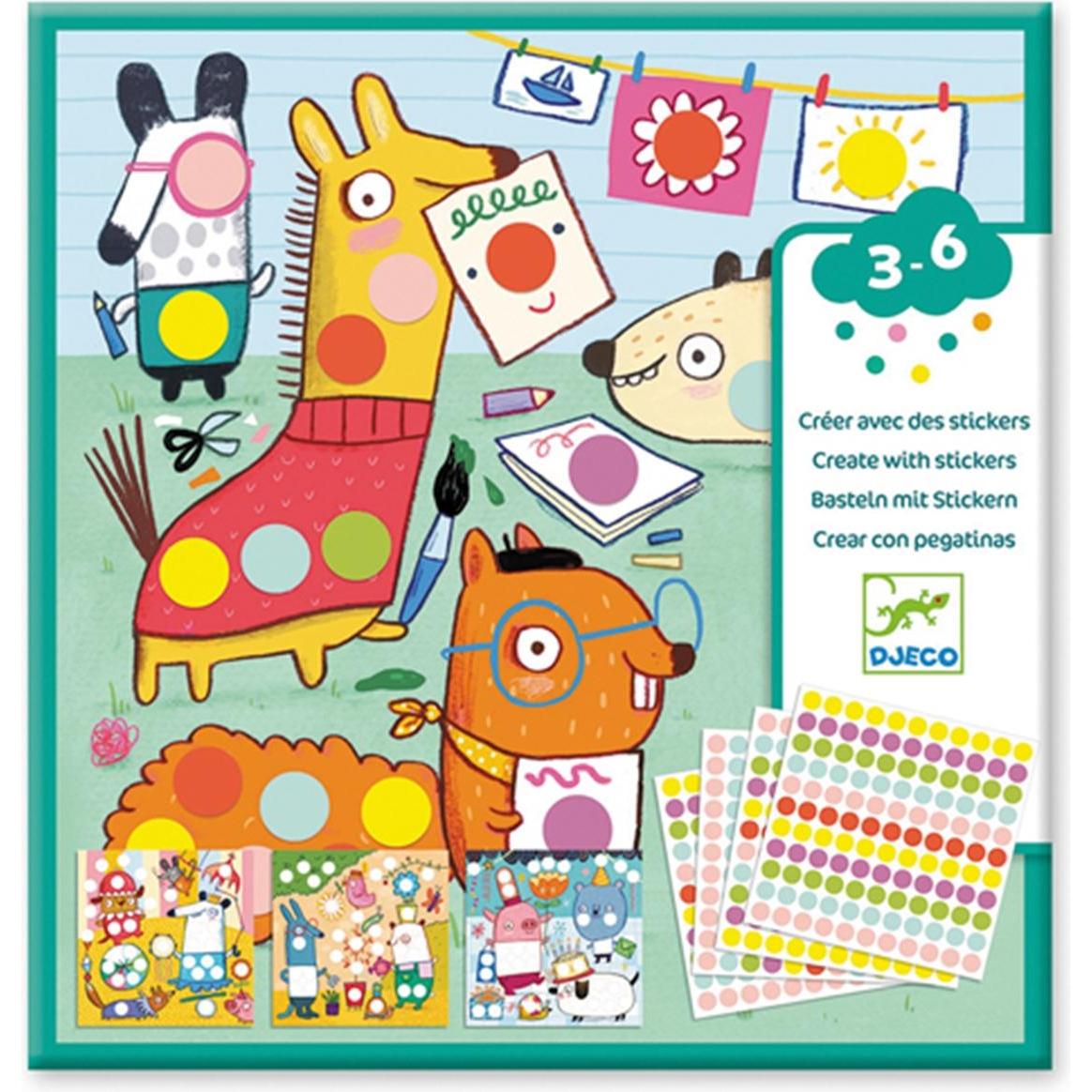 Djeco, Sticker, Sticker und Basteln Tiere