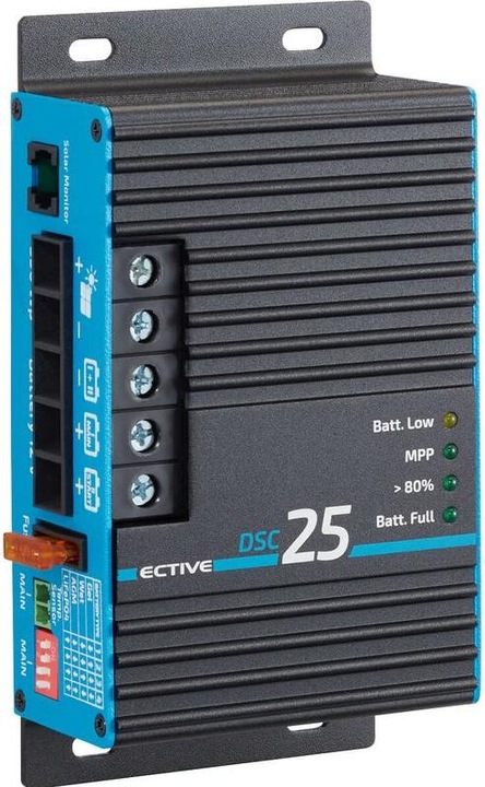 Ective MPPT Solar Laderegler DSC25 Solarregler 350WP 25A für 2 12V Batterien PV