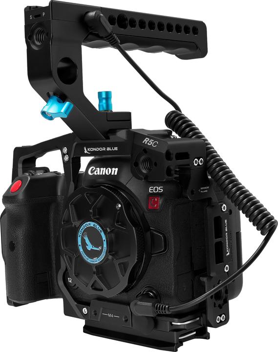 Immagine prodotto Kondor Blue Gabbia Cine Canon R5C con impugnatura superiore (nero corvino) (Gabbietta)