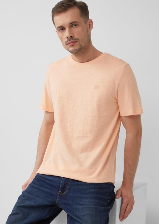 Immagine prodotto S.Oliver T-Shirt T-Shirt mit Flammgarnstruktur und Logo-Print (XXL)
