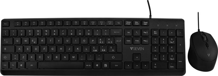 V7 USB Pro Keyboard Mouse Combo It Qwerty Italian Lasered Keycap (IT, Cable)