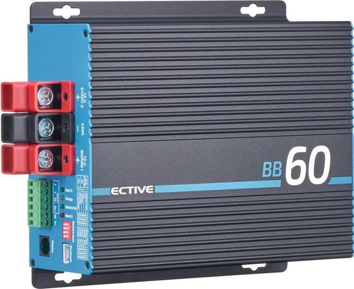 Actual product image Ective BB60 charge booster motorhome 12V 60A charge converter AGM gel LiFePO4 battery (12V)