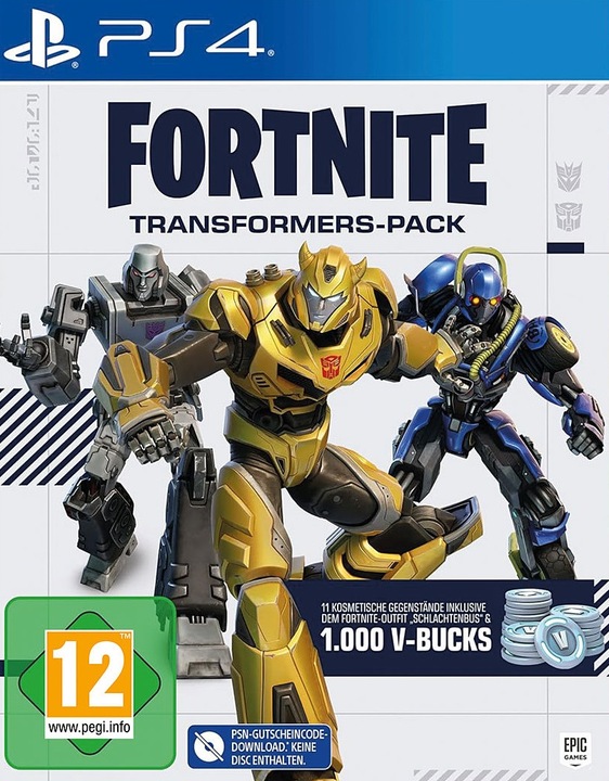 Epic Fortnite - Transformers Pack (Code in a Box) (PS4, DE)